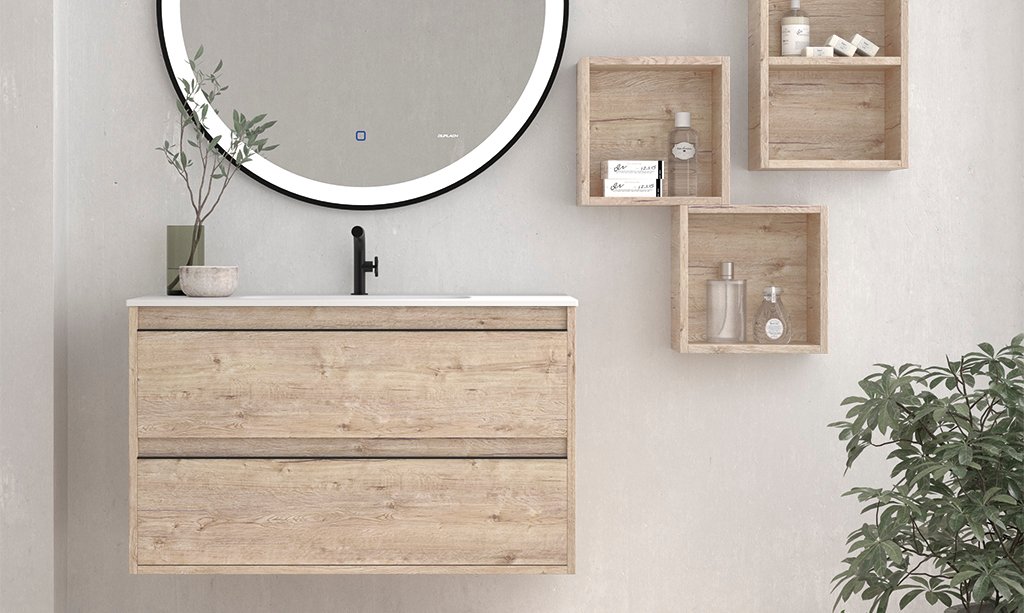 Mueble de baño Nasu acabado Nature