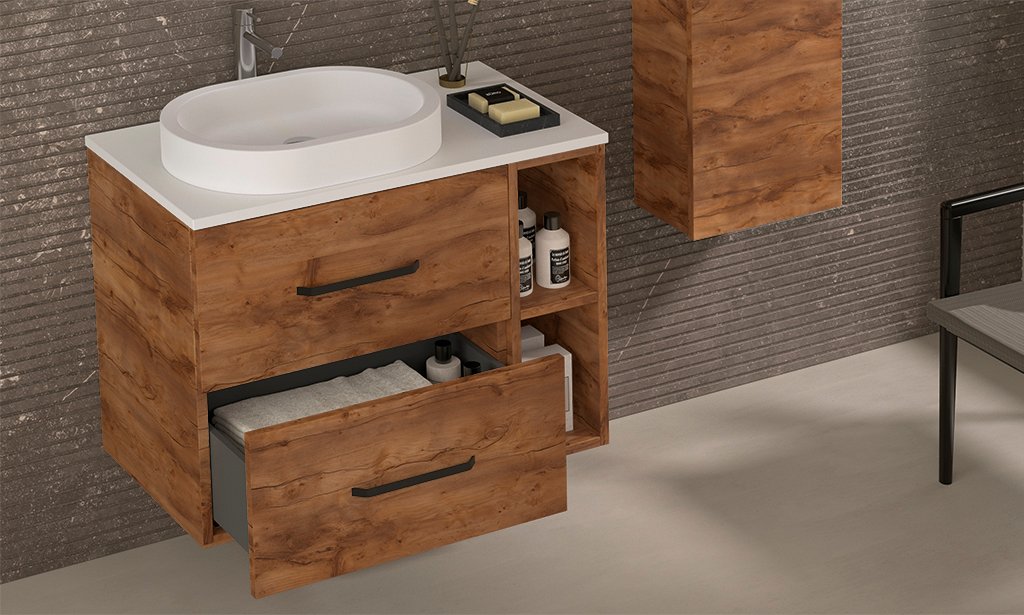 Mueble de baño Teide acabado Rustik