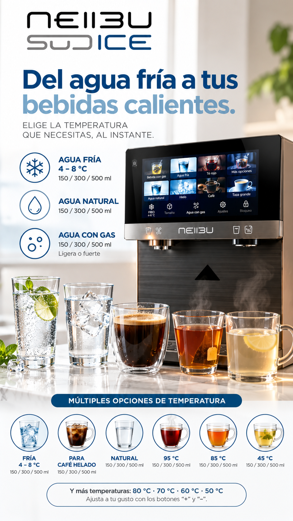 Dispensador inteligente de bebidas a tu medida