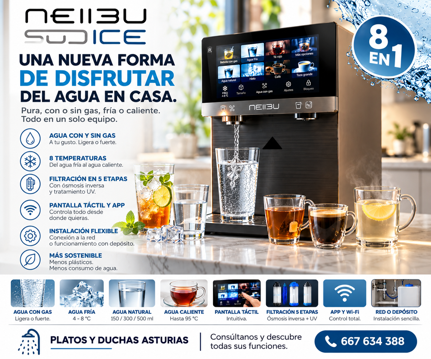 Disfruta el agua en casa con NEIIBU
